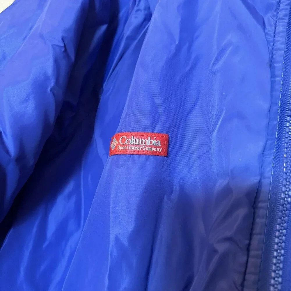 Columbia Jacket Thinsulate Red Purple Reversible Nylon Men’s‎ Size L Large VTG